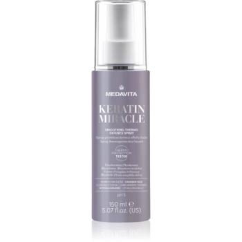 Medavita Keratin Miracle Smoothing Thermo Defence Spray termoochranný sprej pro úpravu žehličkou a kulmou na vlasy 150 ml