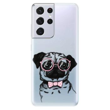 Odolné silikonové pouzdro iSaprio - The Pug - Samsung Galaxy S21 Ultra