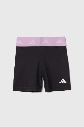 Dětské kraťasy adidas černá barva, hladké