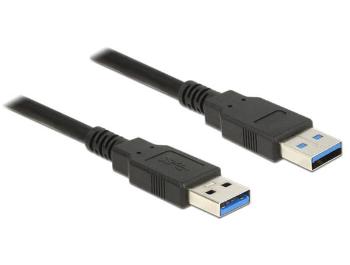 Delock Kabel USB 3.0 Typ-A samec > USB 3.0 Typ-A samec 0,5 m černý