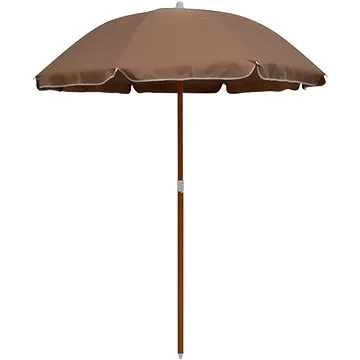 SHUMEE Slunečník s ocelovou tyčí 155cm, taupe (47801)