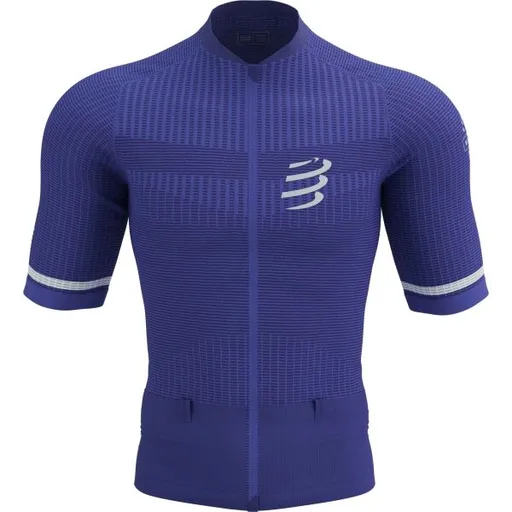 Compressport TRAIL POSTURAL SS TOP Pánský běžecký dres, modrá, velikost