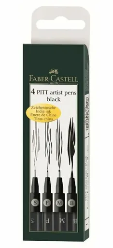 Sada popisovačů Faber-Castell 4ks – černé