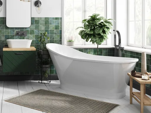 BESCO Volně stojící vana GLORIA bílá Rozměr vany 150 × 70  VANPAO15W