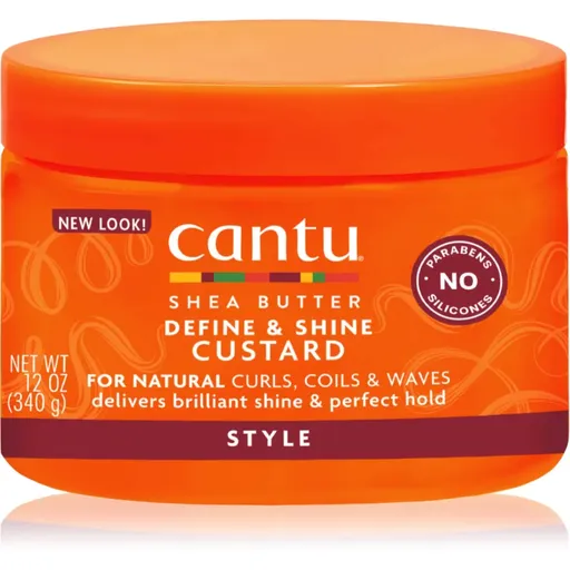 CANTU Shea Butter Custard gel na vlasy pro definici a tvar 354 ml