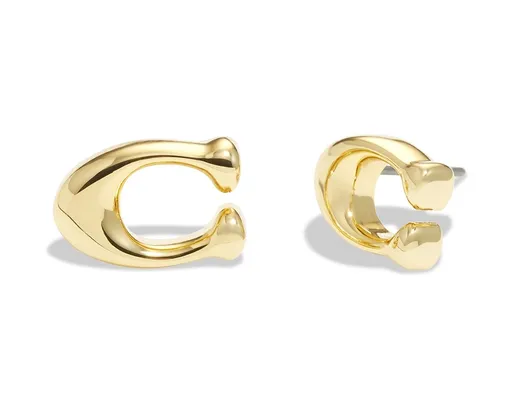 Coach Ikonické pozlacené náušnice 37369816GLD710