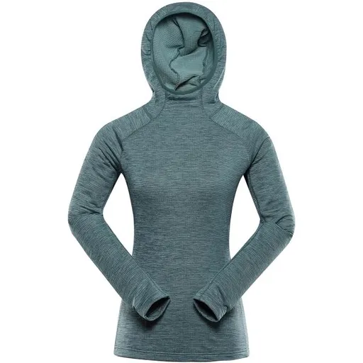 ALPINE PRO ROLTA Dámská rychleschnoucí mikina, zelená, velikost