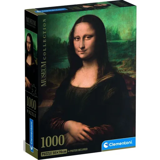 Clementoni puzzle 1000 Leonardo Gioconda Muzeum