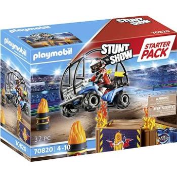 Playmobil 70820 Starter Pack Kaskadérská show se čtyřkolkou a ohnivou rampou (4008789708205)