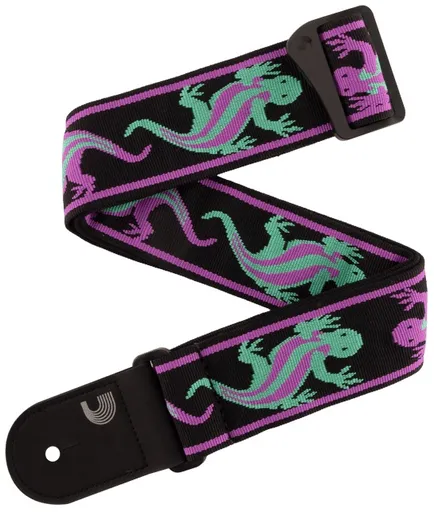 D'Addario Vintage Green/Violet Lizards