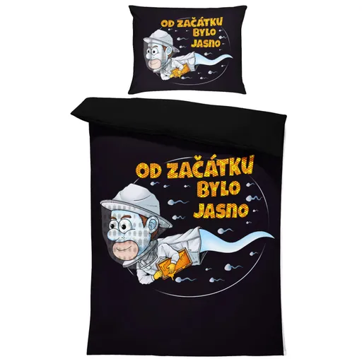 Povlečení Včelařská spermie (Rozměr : 1x140/220 + 1x90/70)