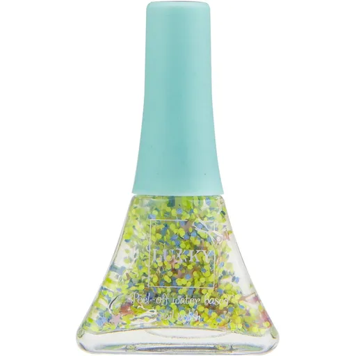 LUKKY slupovací lak na nehty s modrými a žlutými hvězdičkami