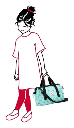 Dětská cestovní taška Reisenthel Allrounder XS Kids Cats and dogs mint