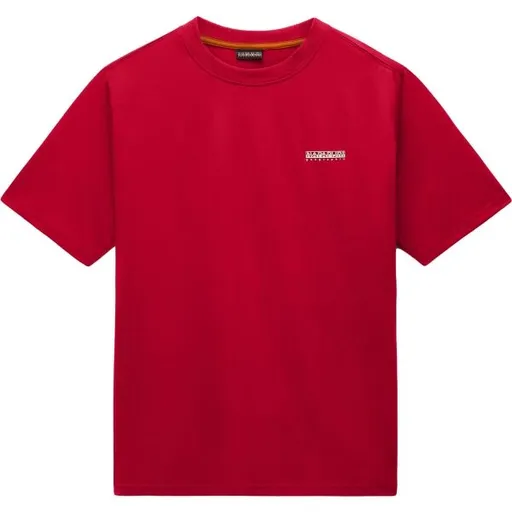 Napapijri S-SMALL BOX SS Pánské tričko, červená, velikost