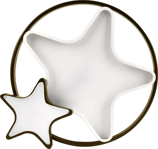 Stropní svítidlo ASTRE, hnědobílé, 36W LED, 3000-6500K, bílé stínidlo, s dálkovým ovládáním