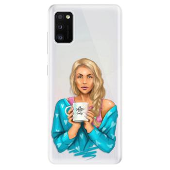 Odolné silikonové pouzdro iSaprio - Coffe Now - Blond - Samsung Galaxy A41