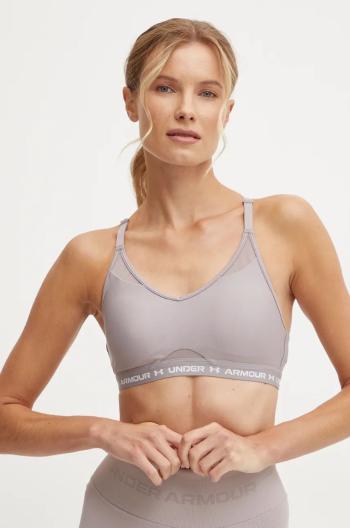 Sportovní podprsenka Under Armour Crossback šedá barva, 1386424