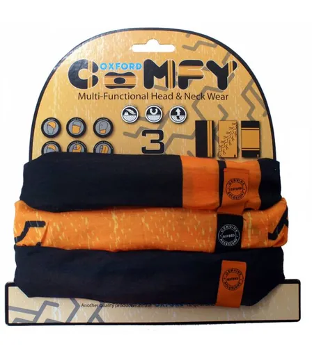 Univerzální multifunkční nákrčník Oxford Comfy 3-pack Harley Davidson colors