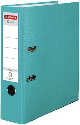 Herlitz - Pořadač A4/8 cm, světle tyrkysový