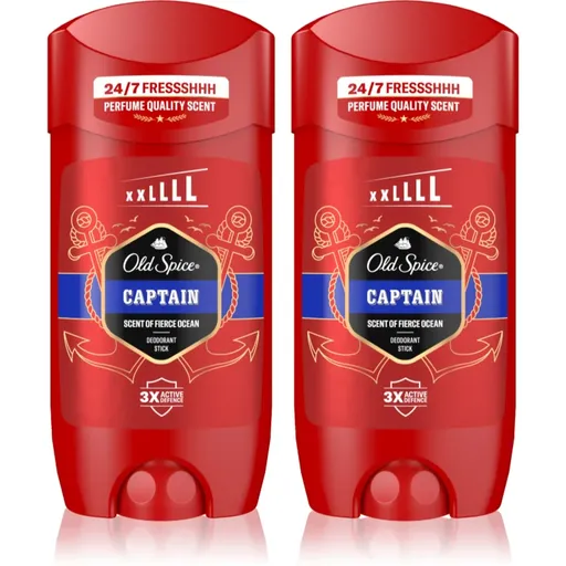 Old Spice Captain tuhý deodorant pro muže 2x85 ml