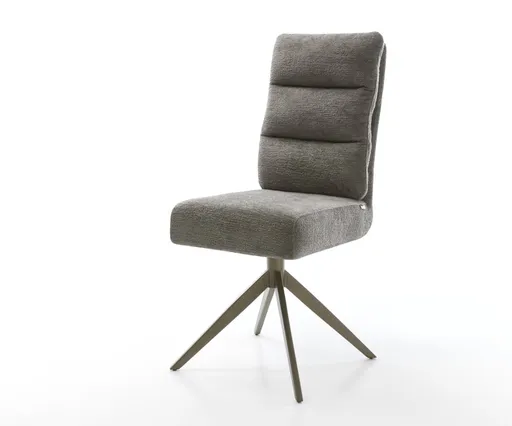 Jídelní židle Pela-Flex bouclé měkký tmavě béžová křížová