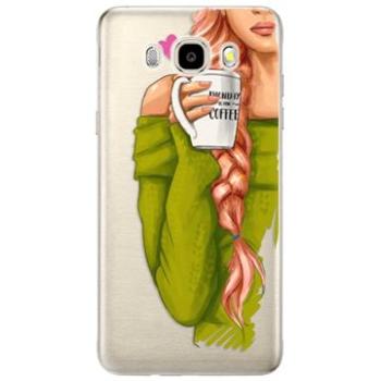 iSaprio My Coffe and Redhead Girl pro Samsung Galaxy J5 (2016) (coffread-TPU2_J5-2016)