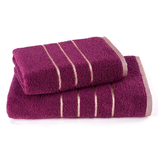 Set froté ručníku a osušky fialová