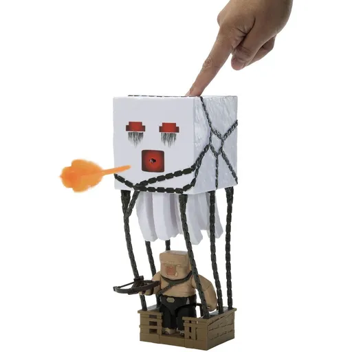 Mattel Minecraft velká figurka Ghast s ohnivou koulí