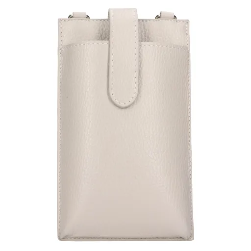 Dámská kožená kabelka na mobil a doklady Italia Dita - šedá