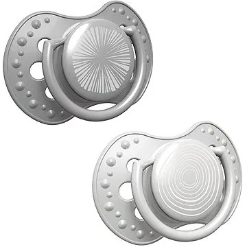 LOVI Harmony silikonový dynamický dudlík 0-3 m, šedá 2 ks                                            (5901691853805)