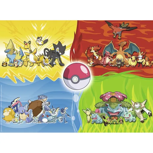 Ravensburger Puzzle 100354 Druhy Pokémonů 150 dílků