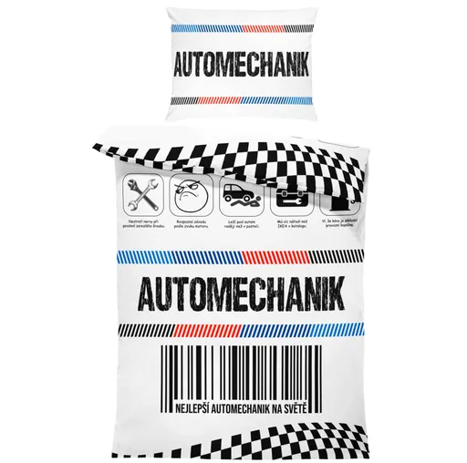 Povlečení Automechanik 100% (Rozměr : 1x140/200 + 1x90/70)