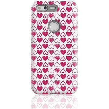 MojePouzdro "Srdíčka" + ochranné sklo pro Google Pixel (GOO-PIXSLVS0021CAT-D)