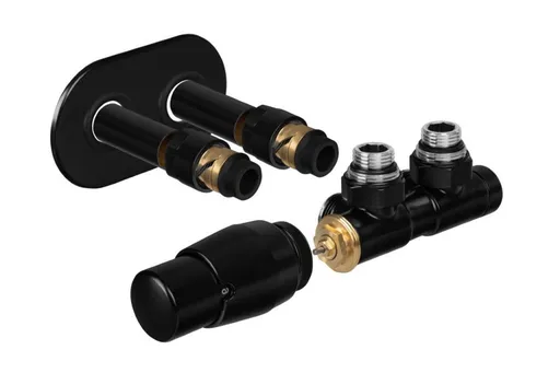 HOPA TERM-SET, středový ventil (Z4) Barva Černá , Varianta Levá RDTERMSETLB