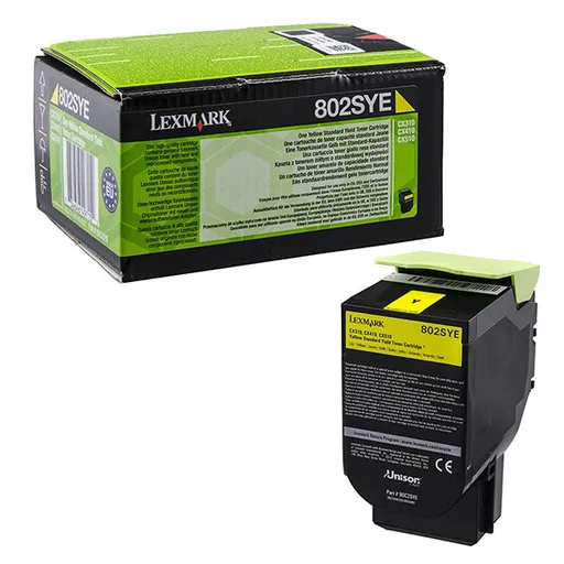 LEXMARK 80C2SYE - originální toner, žlutý, 2000 stran