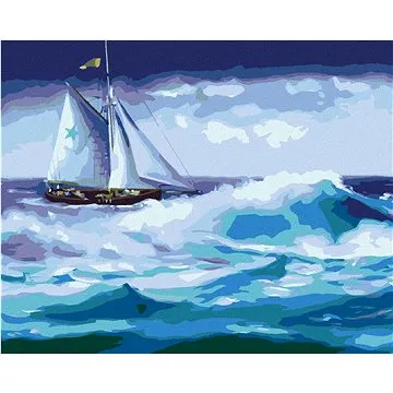 Zuty - Malování podle čísel - PLACHETNICE NA MOŘI (D. RUSTY RUST), 80x100 cm, vypnuté plátno na rám (HRAmmb02213nad)