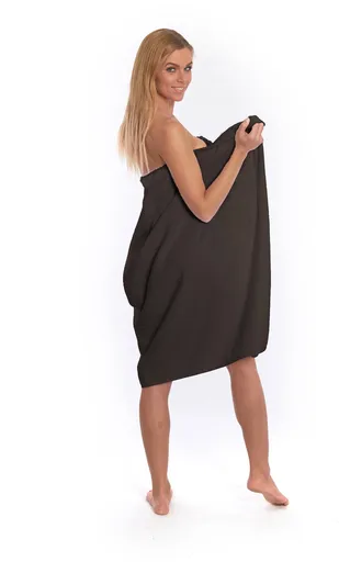 Interkontakt Dámský saunový ručník Dark Chocolate (21159)