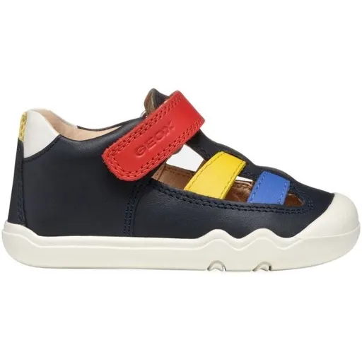 Geox B STEPPIEUP Chlapecká volnočasová obuv, tmavě modrá, velikost