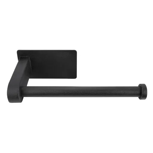 Držák toaletního papíru na nalepení, černý, AWD Interior 1773 AWD02091773