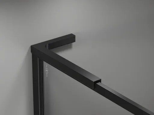 MEXEN Universální vzpěra tvaru L 10mm, 8F mm, 10Fmm  pro sklo L/P, černá 800-07-70