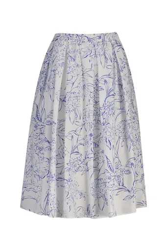 SUKNĚ GANT FLORAL PRINT PULL ON SKIRT WHITE