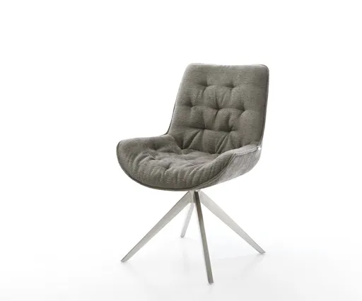 Jídelní židle Taimi-Flex bouclé měkký tmavě béžová křížová