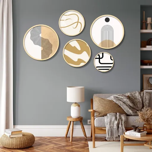 Dekorativní rámovaný obraz z MDF (5 kusů) Yats-06