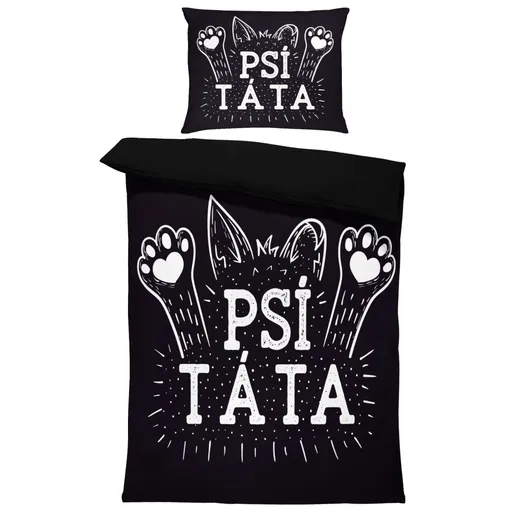 Povlečení Psí táta – tlapky (Rozměr : 1x150/200 + 1x60/50)