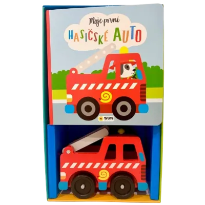 Moje první Hasičské auto - Kniha a hračka - Dárkový box