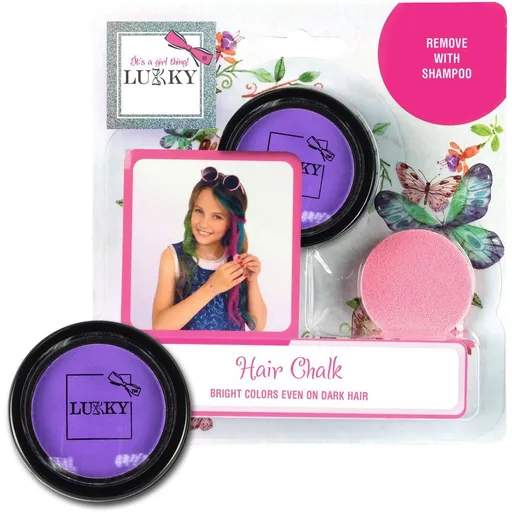 LUKKY křída na vlasy s aplikátorem, nachová