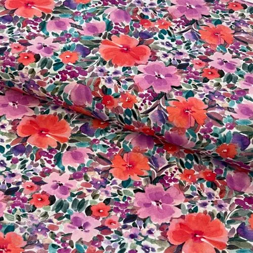 Bavlněná látka Expession flowers digital print