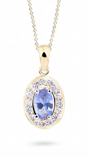 Cutie Jewellery Elegantní přívěsek ze žlutého zlata se zirkony Z8056-40-70-X-1