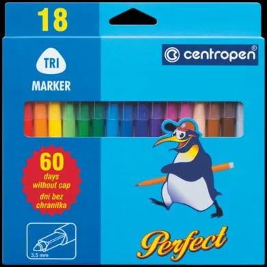 Popisovač Centropen 2510/18 18 barev válcový hrot 2-3mm