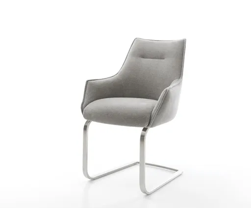 Jídelní židle Alja-Flex s područkami strukturovaná látka Měkký